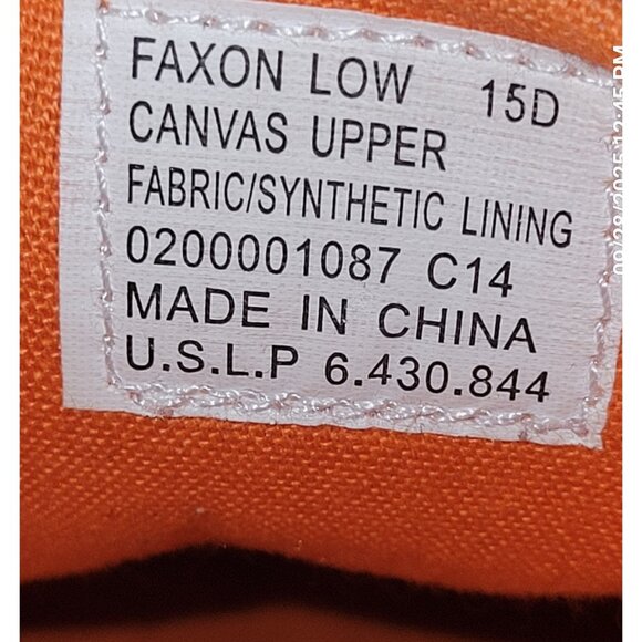 Polo Ralph Lauren Mens Size 15D Brown Faxon Low Canvas Sneakers Casual Shoes - Picture 6 of 7